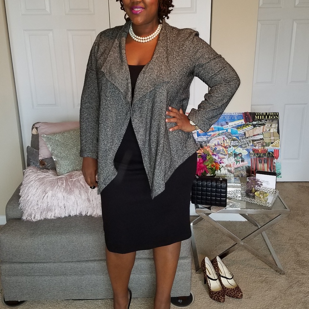 Eileen Fisher Size Large Grey Blazer